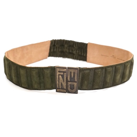 green fendi belt